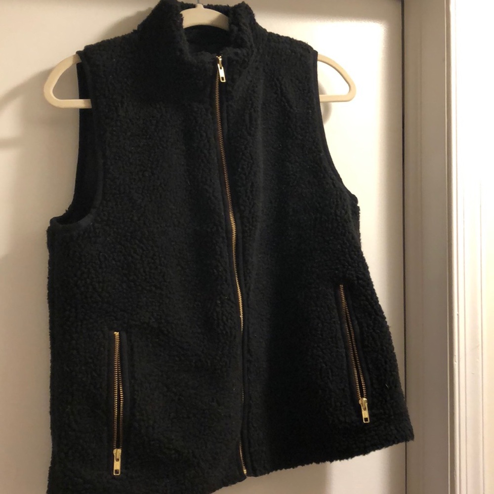 Fleece J.Crew vest.
